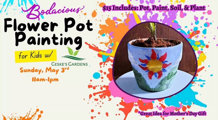 Flower pot painting
