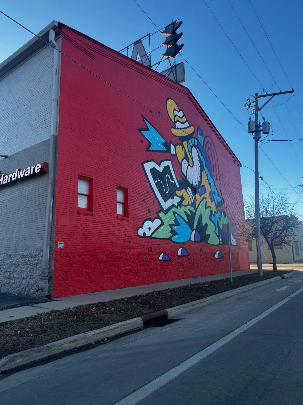 Ace hardware graffiti wall art
